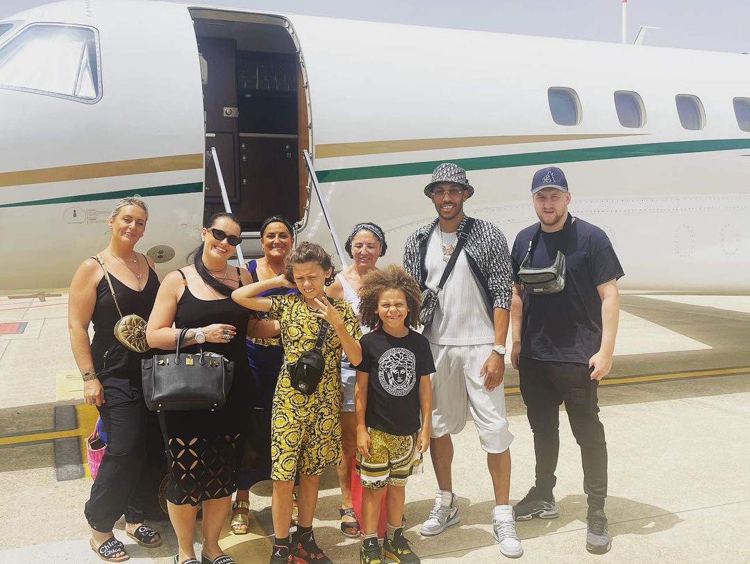 Pierre-Emerick Aubameyang proves to be one of the most extravagant footballers, indulging in luxurious vacations with family, traveling by private jet