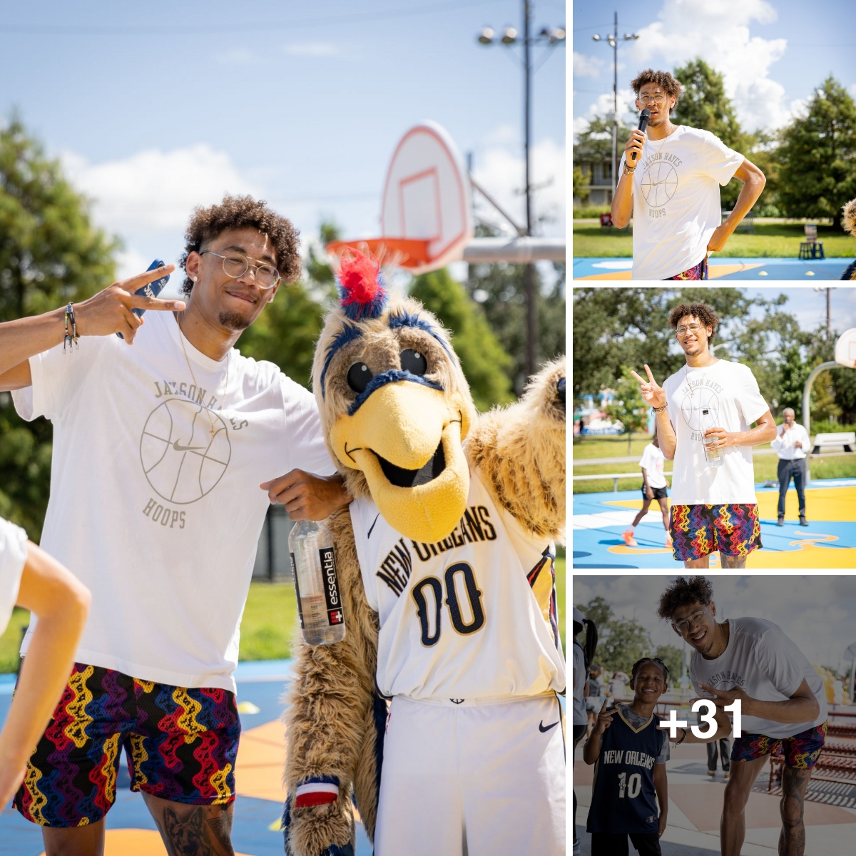 Jaxson Hayes, a center with the New Orleans Pelicans, was present for ...