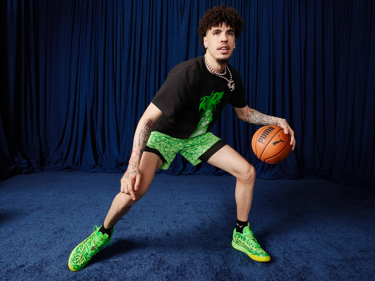 Fashion Meets Basketball LaMelo Ball's LaFrancé Collection with Puma Hoops